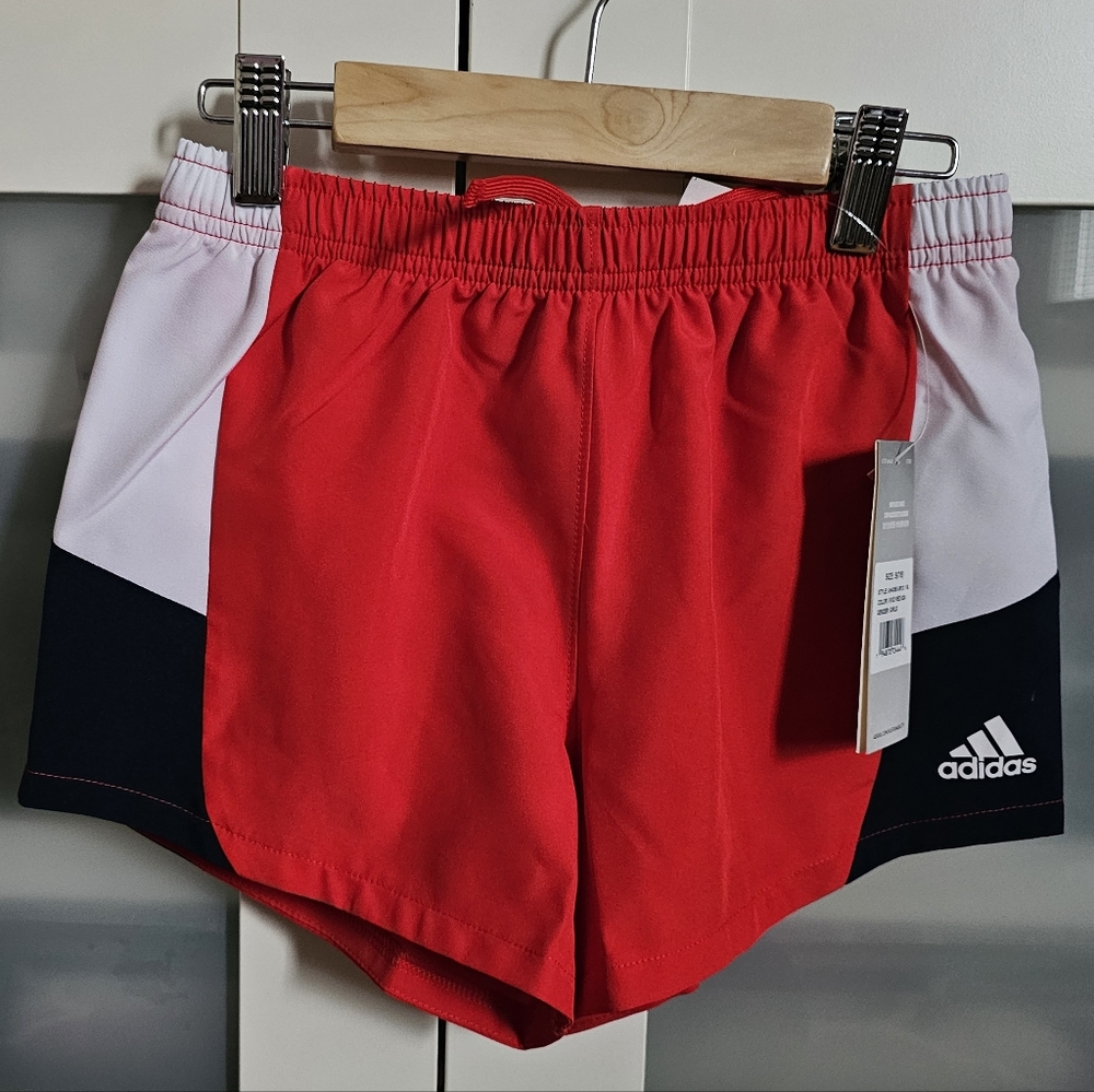 ADIDAS Girls' Elastic Waistband Ombre Woven Short S (7-8 YRS) NWT